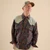 SILLY SIMON THE FUN GUY SHIRT Men's Cotton Retro Mushroom Print Long Sleeve Button Up Shirt