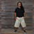 DANCING IN THE STREETS SHORTS Men's Cargo Shorts w/ Small Bear Print