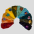  Cotton Stonewashed Grateful Dead Embroidered Bear Headband With Hand Embroidery - Sold Singly