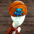  Cotton Stonewashed Grateful Dead Embroidered Bear Headband With Hand Embroidery - Sold Singly