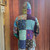 PABLO HOODIE Cotton Patchwork Mushroom Print Pullover Hoodie w/ Front Pocket