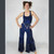 BLUE ABYSS PANTS Rayon Spandex Tie Dye Wide Paneled Palazzo Pants