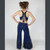 BLUE ABYSS PANTS Rayon Spandex Tie Dye Wide Paneled Palazzo Pants