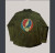 UNCLE JOHN SHIRT Cotton Enzyme Washed Long Sleeve Button Up Collar Shirt w/ Large Grateful Dead Steal Your Face Print & Bolt Buttons