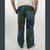 SHROOMSCAPE PANTS Cotton Stonewash Mushroom Print Patchwork w/ Outer Stitching Button  Elastic Drawstring  Waist 3 Pocket Men's Patchwork Pants