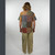 NEW SPEEDWAY BOOGIE PANTS Cotton Stonewash Multi GD Print 6 Pocket Patckwork Cargo Pants