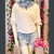 STARSTRUCK SHORTS Cotton Celestial Print Tie Dye Elastic Drawstring Waist Hot Shorts w/ Pockets