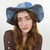 Soft Stretch Denim Patchwork Crushable Sun Hat