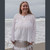 MEADOWLARK TUNIC Rayon Crepe 2 Button Long Sleeve Kurtha w/ Ari Embroidery