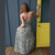 WATER LILY MAXI DRESS Cotton Drawstring Halter Maxi Dress w/ Smocking Back - Batik  Flower
