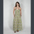 WATER LILY MAXI DRESS Cotton Drawstring Halter Maxi Dress w/ Smocking Back - Batik  Flower