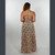 ROSE BUD MAXI DRESS Cotton Drawstring Halter Maxi Dress w/ Smocking Back - Rose Print