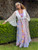 APRIL MAY MAXI DRESS Cotton Floral Print Overdye Patchwork Maxi Dress w/ Cotton Spandex Bust w/ Adjustable Spaghetti Straps, Back Elast Bobbing & Pockets
