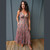 FLORENCE MAXI DRESS Sari Tiered Maxi Dress  w/ Elastic Strap Back Smocking, Ribbon Trim & Pockets - Assorted