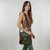Stonewash Patchwork Corduroy Square Flap Shoulder Bag w/ Tonal Grateful Dead Steal Your Face Embroidery