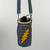 Cotton Water Bottle Holder w/ Outside Zipper Pocket & Grateful Dead Bolt Embroidery