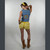 BOOGIE NIGHTS VEST Stretch Denim Button Up Vest w/ Rainbow Mandala Embroidery