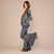 MANDALA RAYS PANTS Stonewash Cotton Lycra Tie Dye Lininig  Elastic Waist Wide Leg Booty Pants  w/ Mandala Embrodery Razor Cut & Hidden Pocket