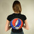 Grateful Dead Cotton Round Converible Crossbody / Backpack Zipper Bag w/ 3 Pockets, Adjustustable Straps & GD SYF Print