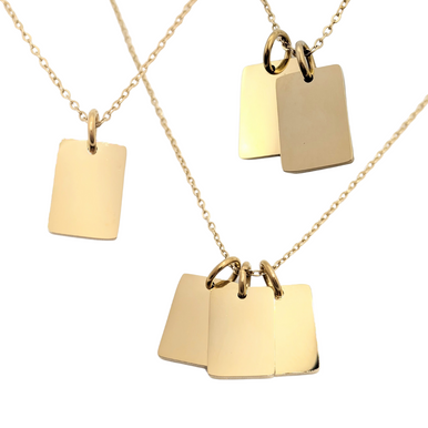 Name Tags Necklace | Choose Material