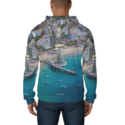 playa los muertos puerto vallarta pullover hoodie