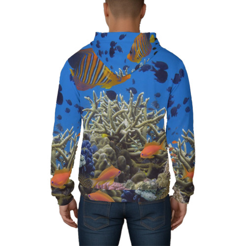 fantasea coral reef pullover hoodie