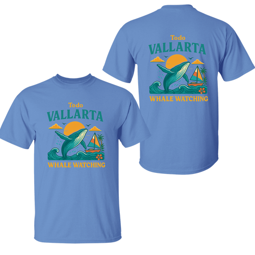 Todo Vallarta Whale Watching Tee – Puerto Vallarta Mexico