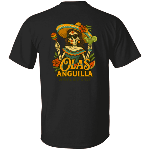 Olas Anguilla Sugar Skull Fiesta Tee – Shoal Bay East Beach T-Shirt
