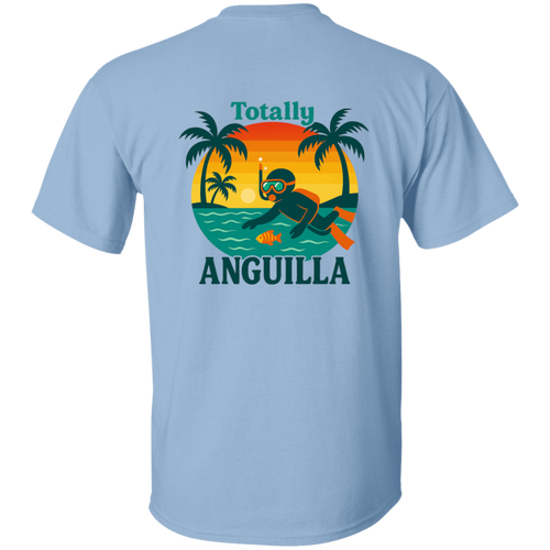 Totally Anguilla Snorkeler Sunset T-Shirt – Island Snorkeling Tee