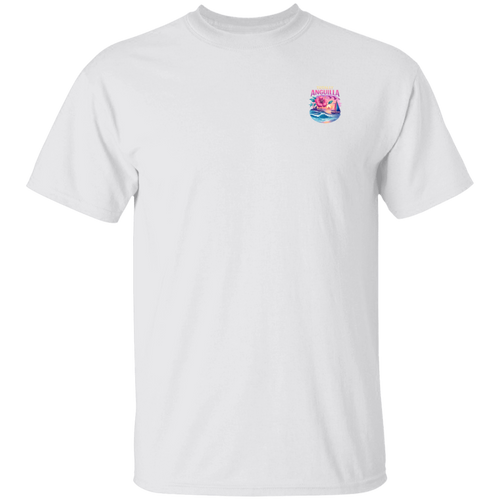 Totally Anguilla Sunset Sail Tee – Tropical Hibiscus Ocean T-Shirt