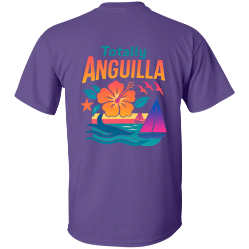 Totally Anguilla Sunset Sail Tee – Tropical Hibiscus Island T-Shirt