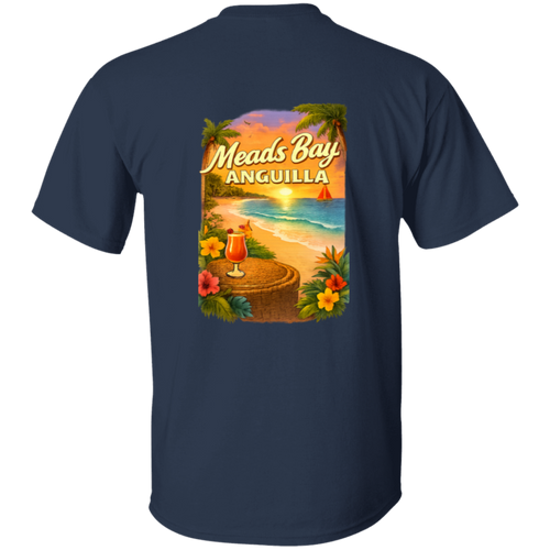 Meads Bay Sunset Sips Tee – Anguilla Beach Souvenir T-Shirt