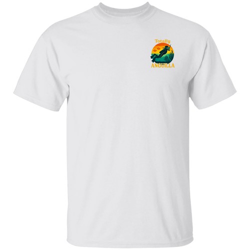 Totally Anguilla Sunset Diver Tee – Island Scuba Souvenir T-Shirt