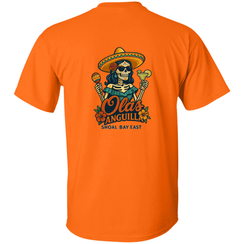 Olas Anguilla Sugar Skull Fiesta Tee – Shoal Bay East Mexican Restaurant T-Shirt