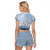 sail away ocean sailboat print crop top
