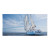 sail away ocean sailboat print beach towels