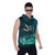 deep dive sleeveless zip front hoodie with underwater photo of scuba diving