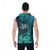 deep dive sleeveless zip front hoodie with underwater photo of scuba diving