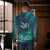 puerto vallarta long sleeve pullover hoodie with underwater photo of scuba diver