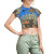 fantasea coral reef print crop top