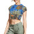 fantasea coral reef print crop top
