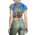 fantasea coral reef print crop top