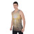 anguilla velvet tank top with golden sunset on meads bay