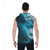 anguilla blue waves sleeveless zip front hoodie