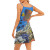 fantasea coral reef v neck cami dress