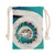 puerto vallarta drawstring tote with photo of muelle de playa los muertos