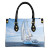 sail away ocean sailboat print sand and water resistant tote