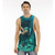 muscle tank printed with an underwater photo of scuba diver