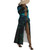 long chiffon robe with all over print photo of scuba diver exploring the ocean floor