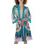 muelle arriba puerto vallarta satin kimono robe